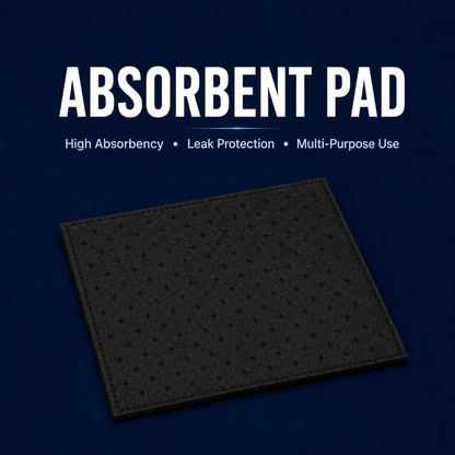 Black absorbent pad for meat trays, seafood packaging and fresh food display in Singapore