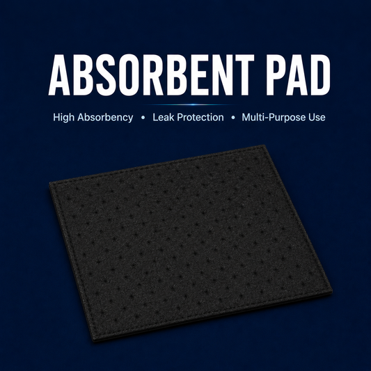 Black absorbent pad for meat trays, seafood packaging and fresh food display in Singapore