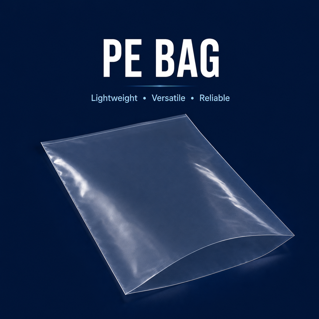 Clear PE bag for food packaging, retail and commercial use in Singapore